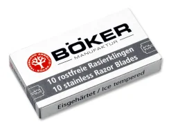 Böker Manufaktur 10 Double Edge Rasierklingen Silber Discount