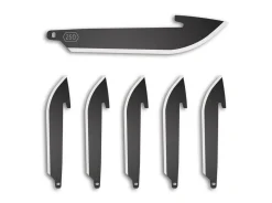 Outdoor Edge 2.5" Drop Point Replacement Blades 6-Pack Black Oxide Silber Online