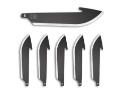 Outdoor Edge 2.2" Drop Point Replacement Blades 6-Pack Black Oxide Silber Sale