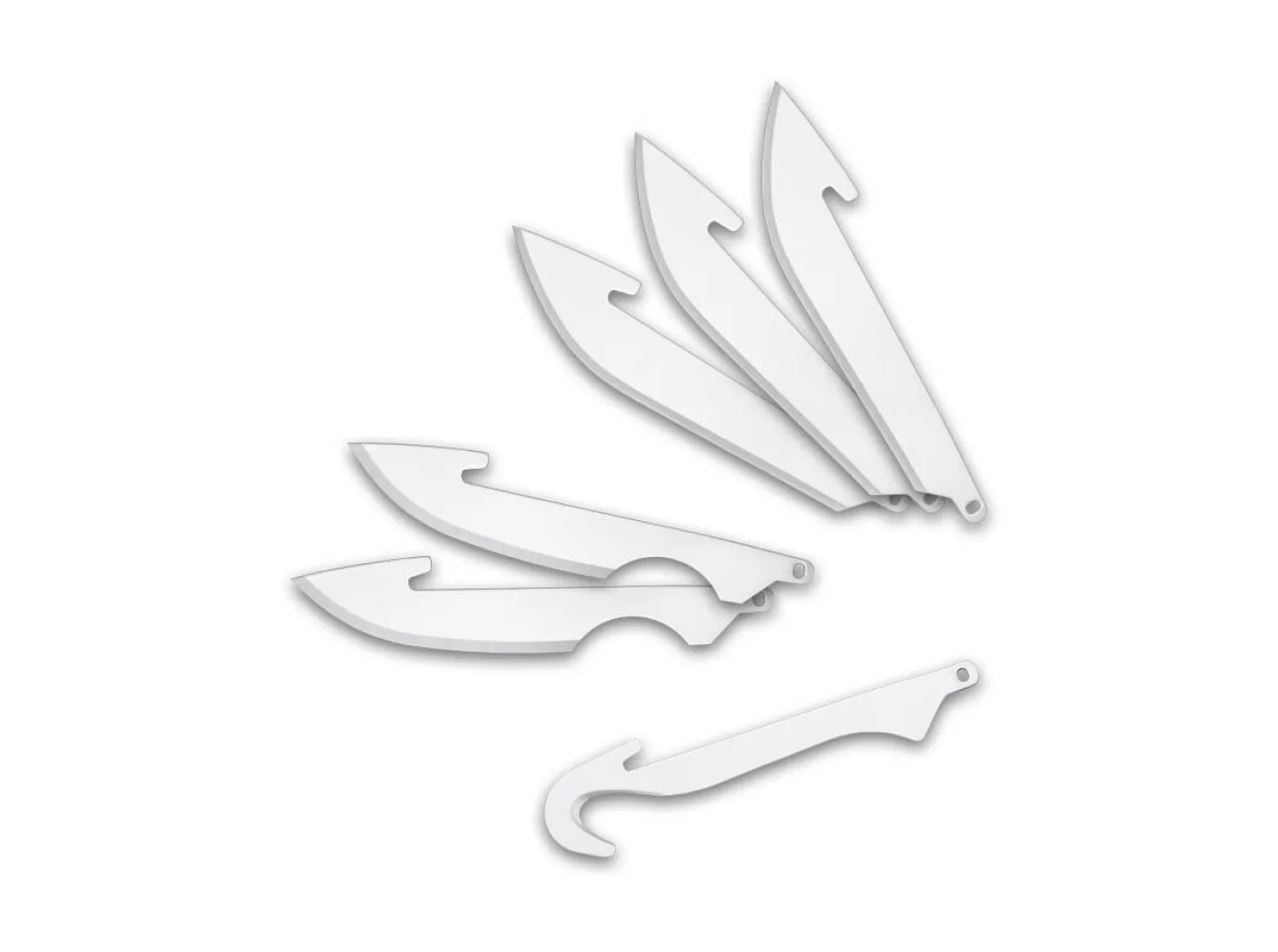 Outdoor Edge 3.0" RazorSafe Combo Blade 6-Pack Silber Hot