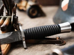 Böker Manufaktur Solingen Acht-Acht Flak Damast Schwarz Discount