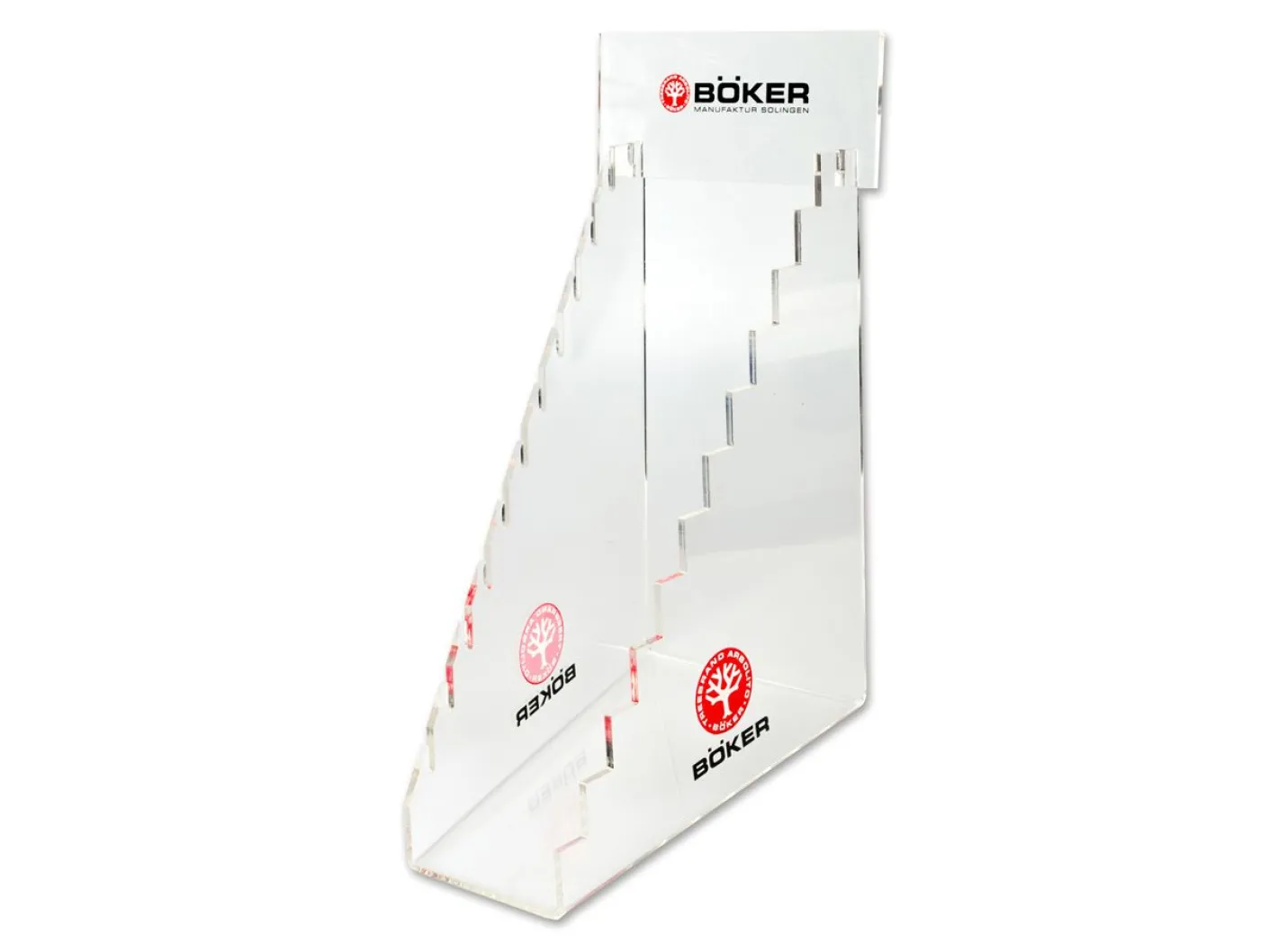 Böker Manufaktur Solingen Acryl Display 11 Transparent Discount