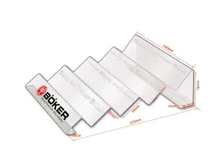 Böker Manufaktur Solingen Acryl Display 4 Transparent Clearance