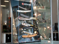 Böker Manufaktur Solingen Acryl Display Rasiermesser 4 Transparent Hot