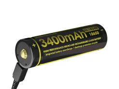 Nitecore Akku 18650 3400 mAh USB Schwarz Hot