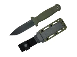 Demko Knives Armiger 4 Clip Point 80CRV2 TPR OD Green Grün