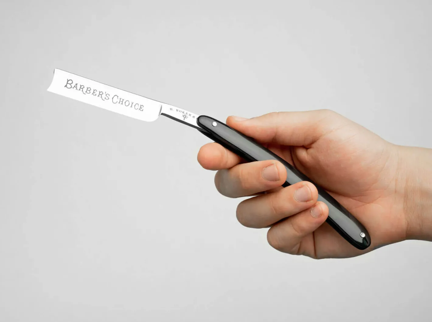 Böker Manufaktur Solingen Barber's Choice Schwarz Sale