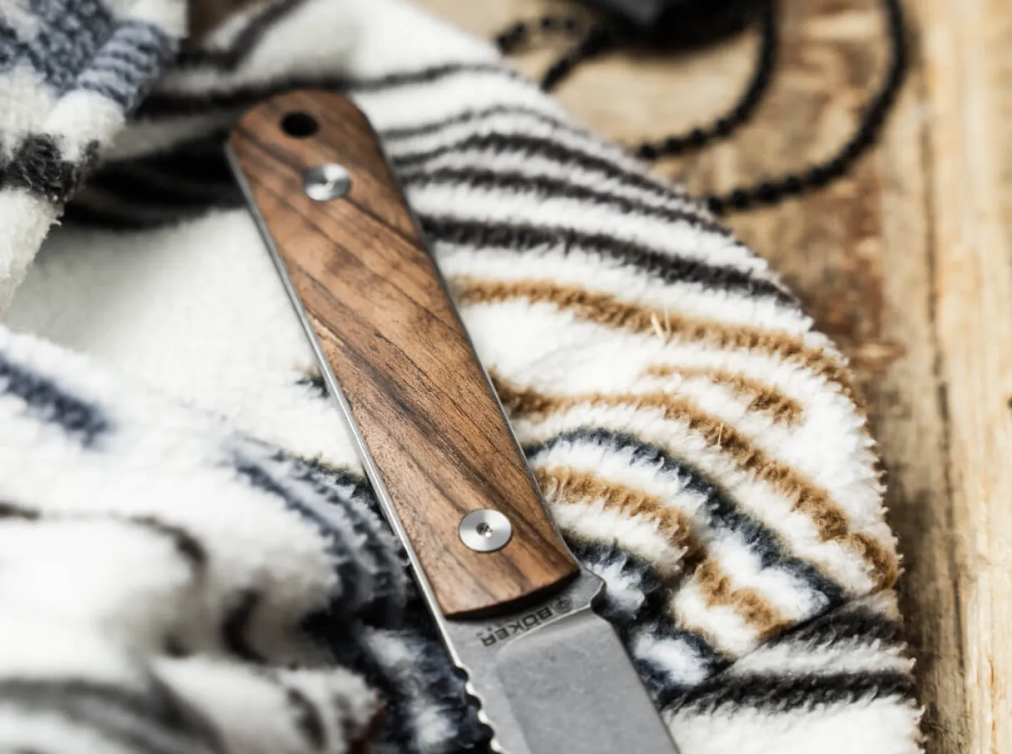 Böker Manufaktur Solingen BFF Packlite Walnuss Braun