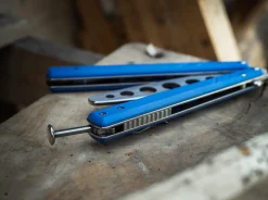 Böker Plus BHQ Balisong Trainer Blue Blau Online
