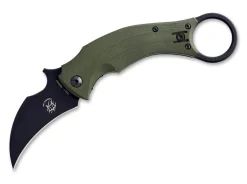 Fox Knives Black Bird Green Grün New