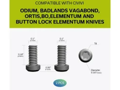 CIVIVI Black Titanium Clip T001B Schwarz Clearance