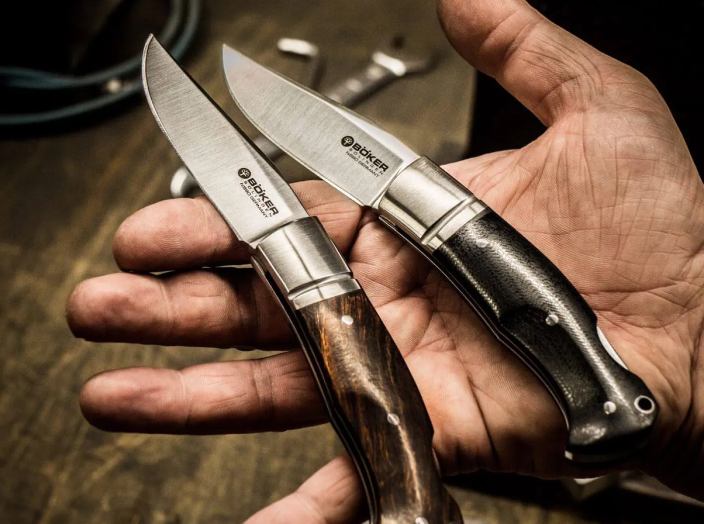 Böker Manufaktur Solingen Boxer Wüsteneisenholz Sale