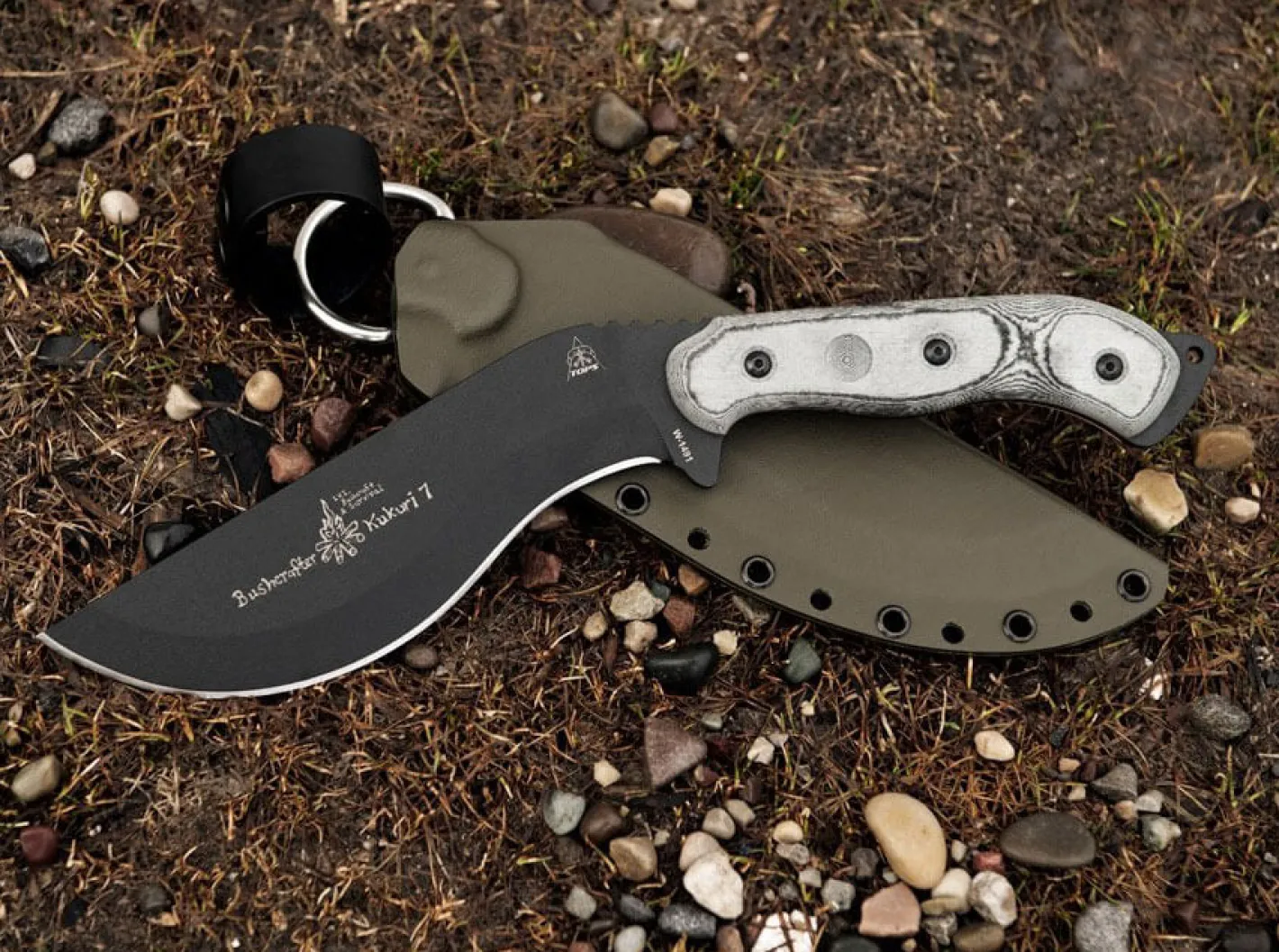 TOPS Knives Bushcrafter Kukuri 7.0 Grau Clearance