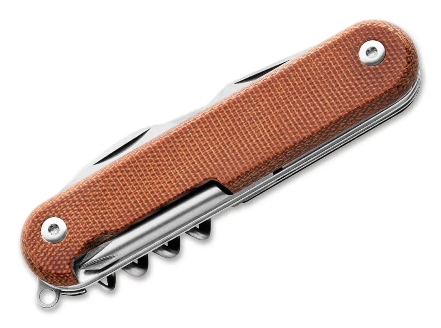 MKM Campo 7 MagnaCut Micarta Natural Braun Hot