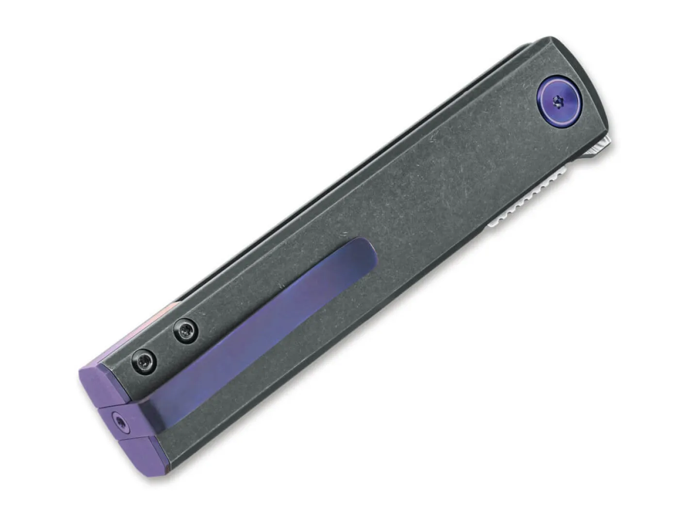 Fox Knives Chnops Damascus Titanium Black Grau Outlet