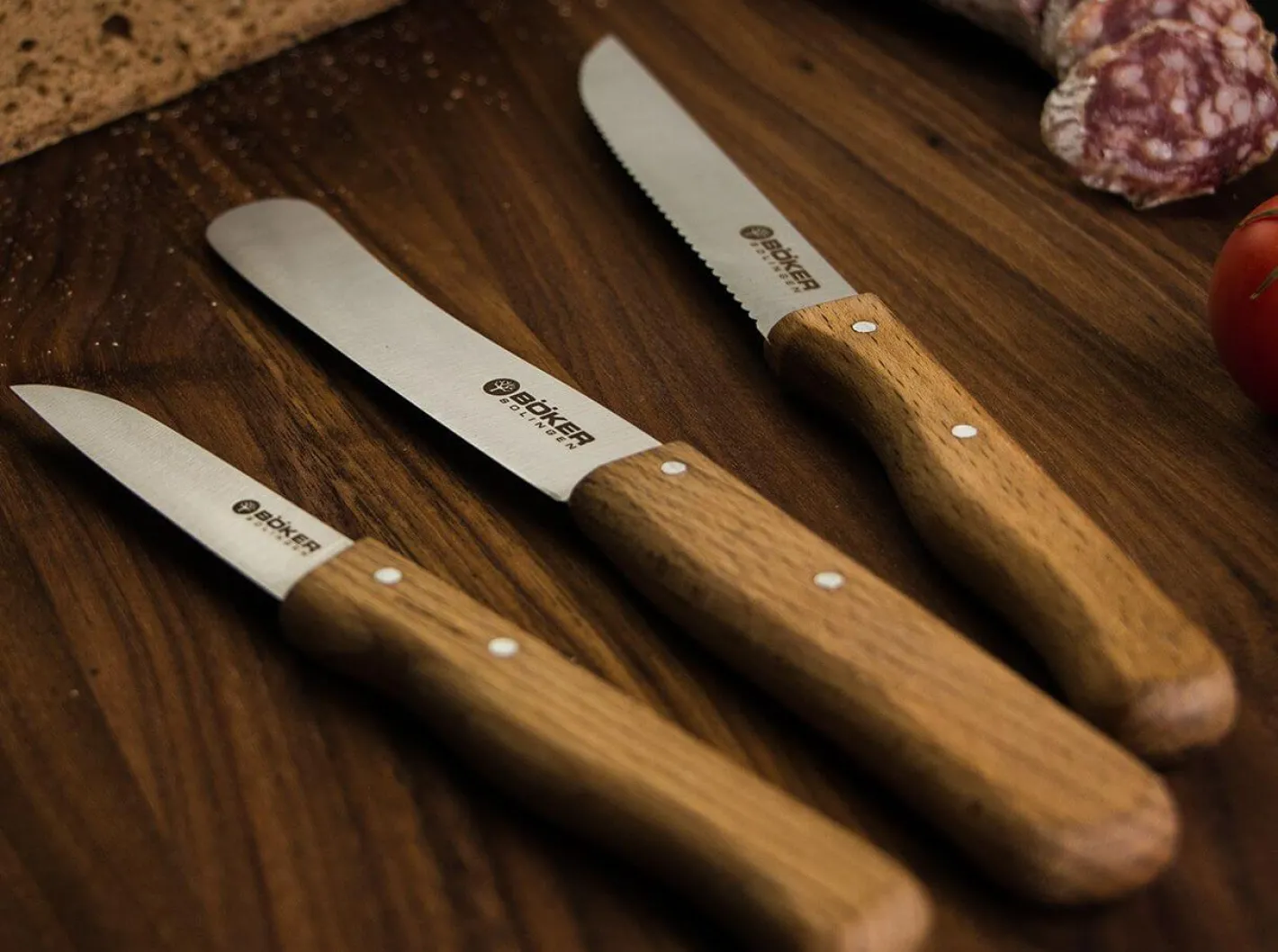 Böker Manufaktur Solingen Classic Gemüsemesser Buche Braun Outlet