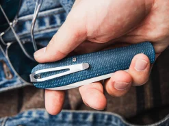 Böker Manufaktur Solingen Coffin Denim Micarta New