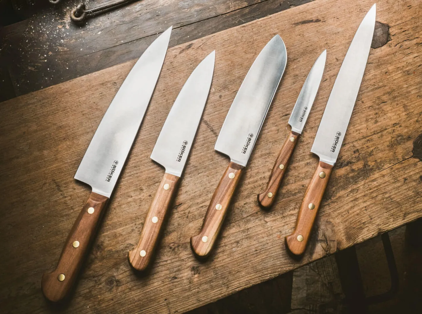 Böker Manufaktur Solingen Cottage-Craft Santoku Braun