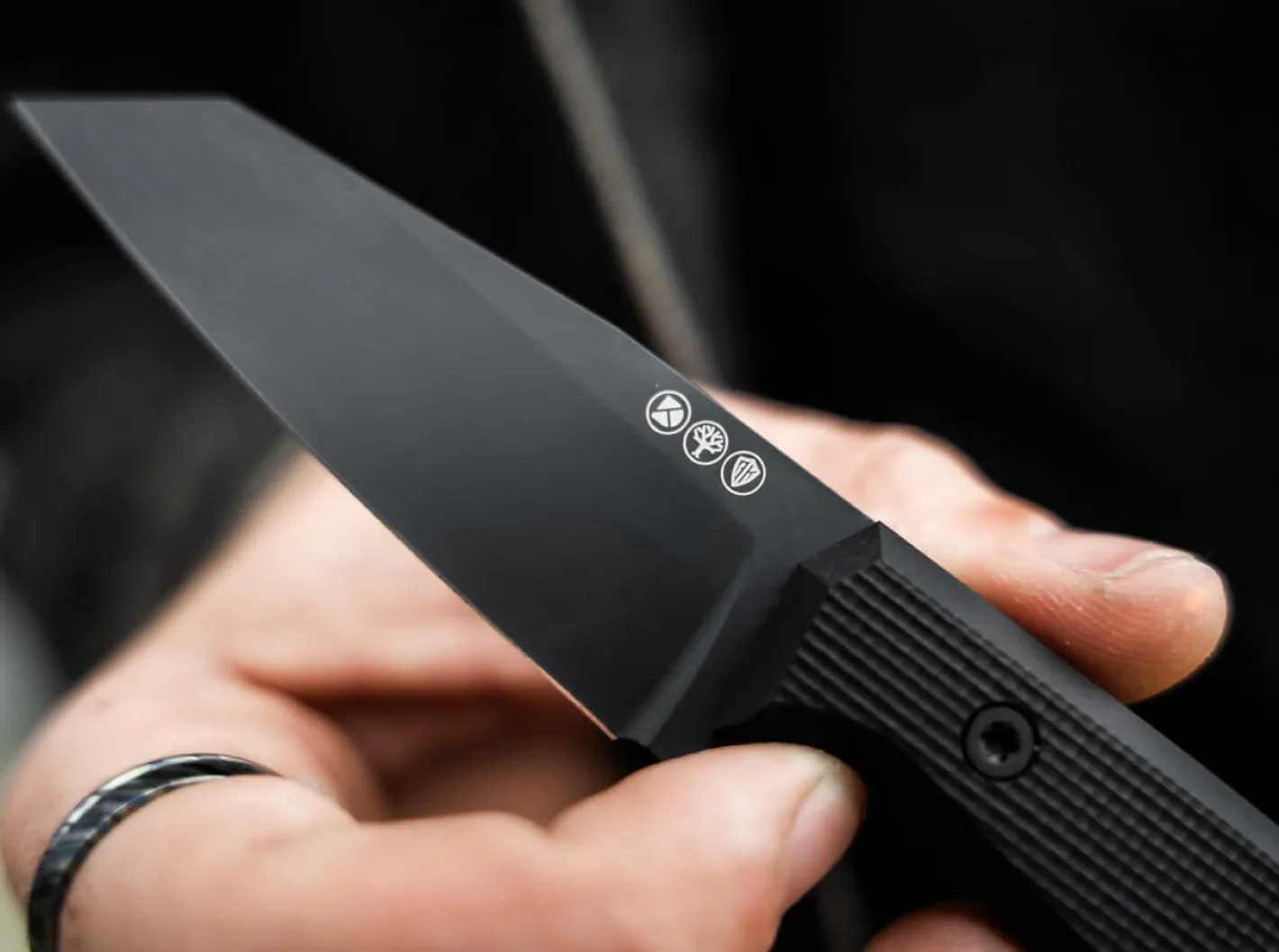 Böker Manufaktur Solingen Daily Knives AK1 Reverse Tanto Allblack Schwarz