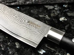Böker Manufaktur Solingen Damast Black Chefmesser Groß Schwarz Best