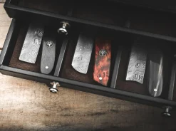 Böker Manufaktur Solingen Damast Horn Braun Discount