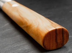 Böker Manufaktur Solingen Damast Olive Gemüsemesser Braun Hot