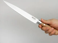 Böker Manufaktur Solingen Damast Olive Schinkenmesser Braun Outlet