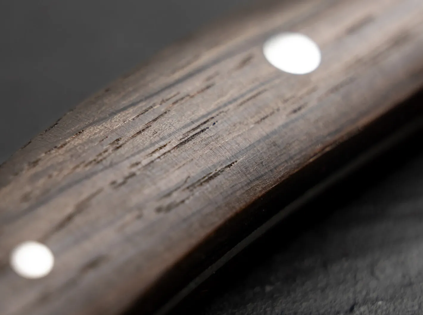 Böker Manufaktur Solingen Damast Pure Räuchereiche Spickmesser Braun New