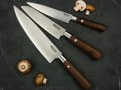 Böker Manufaktur Solingen Damast Walnuss Santoku Braun Online