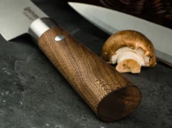 Böker Manufaktur Solingen Damast Walnuss Santoku Braun Clearance