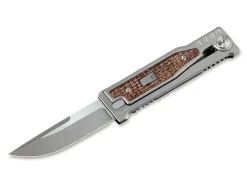 Reate EXO-M Burlap Micarta Drop Point Braun Outlet
