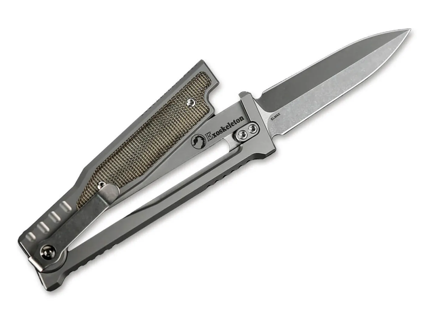 Reate EXO-M Green Micarta Double Edge Grün New