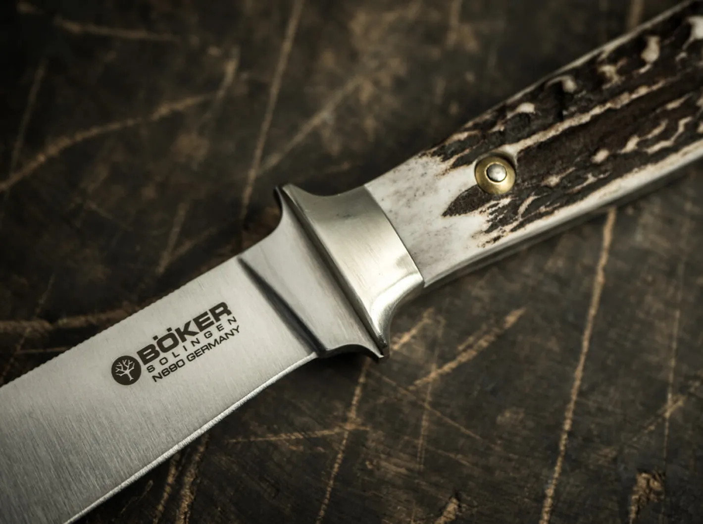 Böker Manufaktur Solingen Försternicker Hirschhorn Braun Outlet