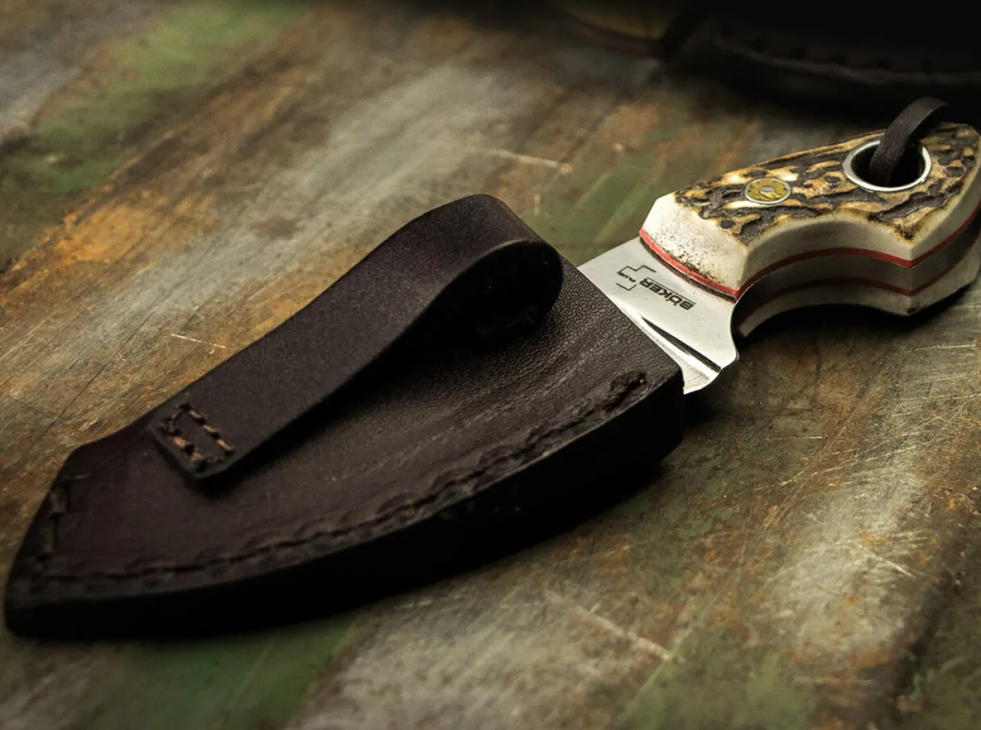 Böker Plus Gnome Stag Braun Hot