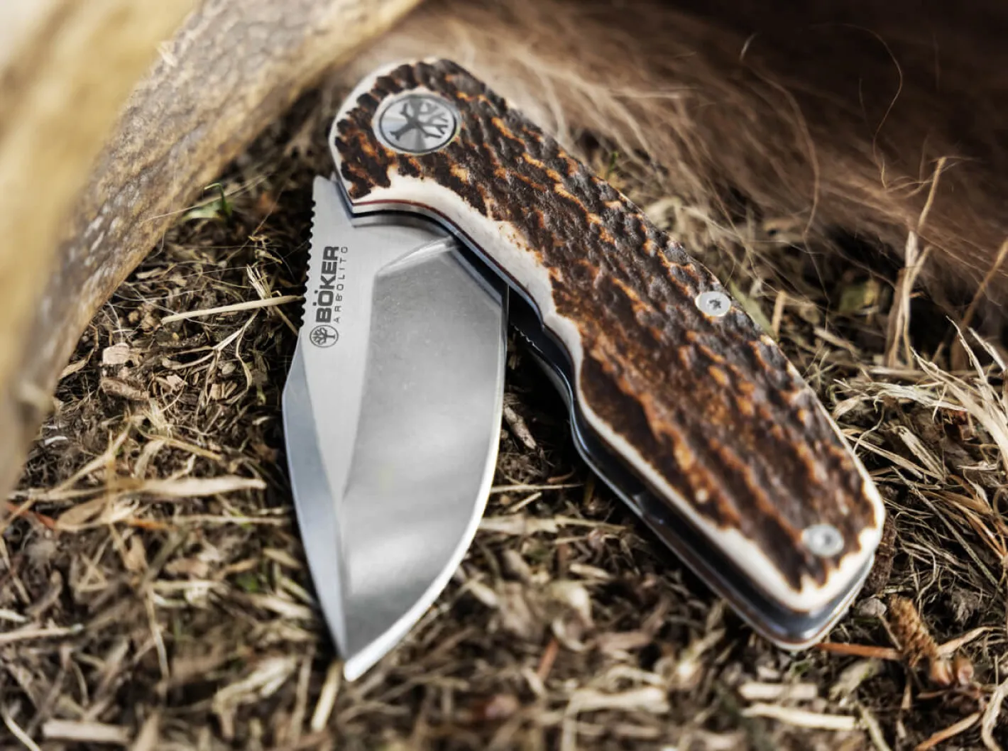 Böker Arbolito Heroína Hirschhorn Braun Hot