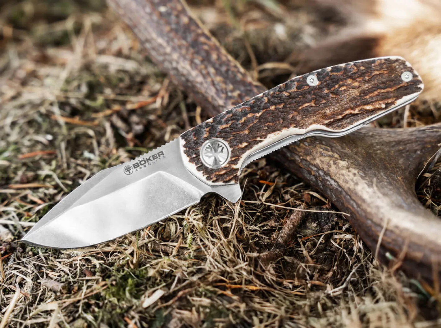 Böker Arbolito Heroína Hirschhorn Braun Hot