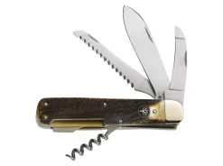 Böker Manufaktur Solingen Jagdmesser Quadro Braun Hot