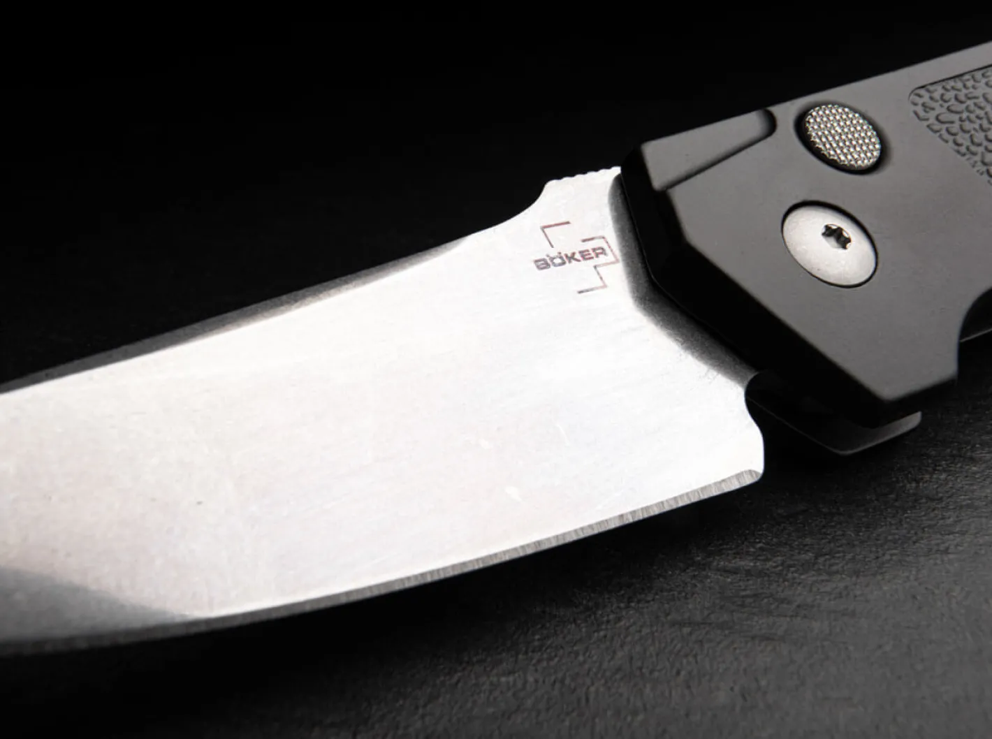 Böker Plus Kihon Auto Stonewash Schwarz Best