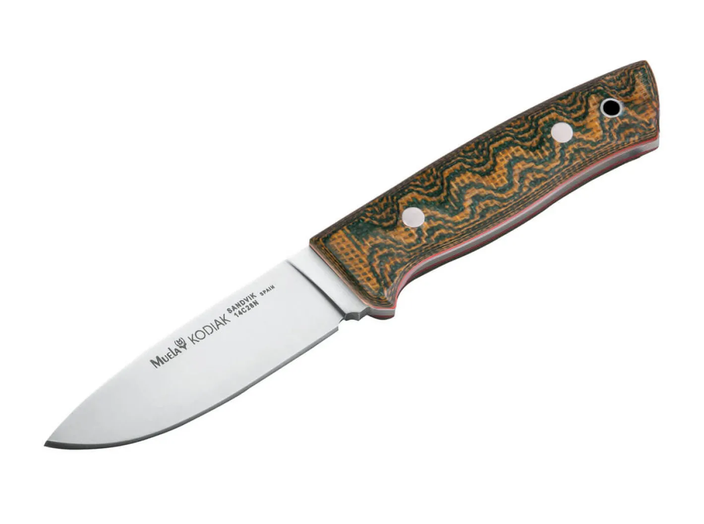 Muela Kodiak Green Canvas Micarta II Grün Hot
