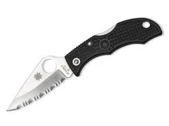 Spyderco LadyBug 3 Black Serrated Schwarz Discount