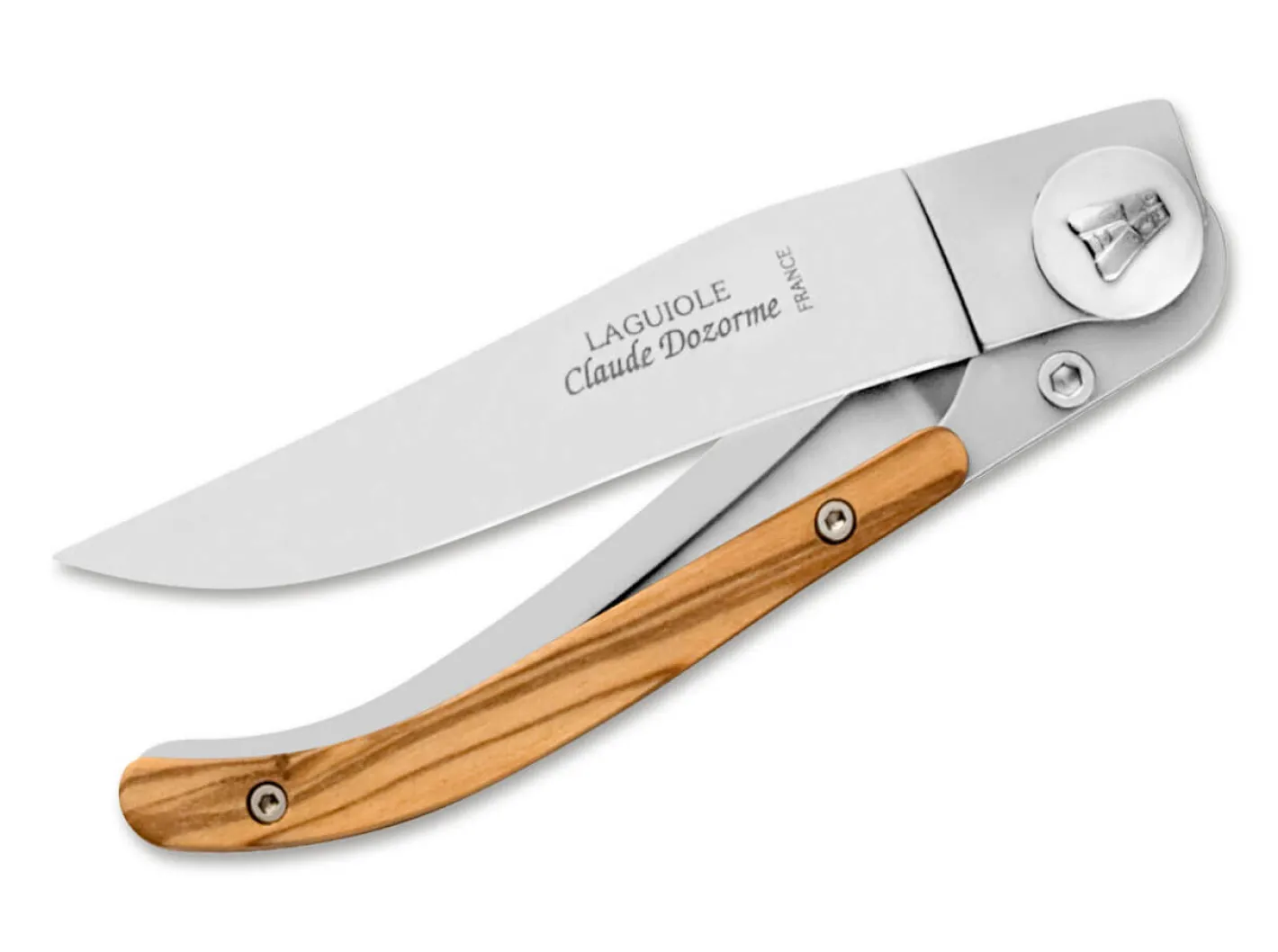 Claude Dozorme Laguiole Liner Olive Wood Braun Discount