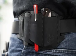 Böker Manufaktur Solingen Lederholster ED-Three Schwarz Outlet