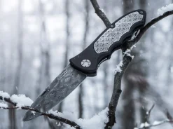 Böker Manufaktur Solingen Leopard-Damast III 42 Collection Schwarz