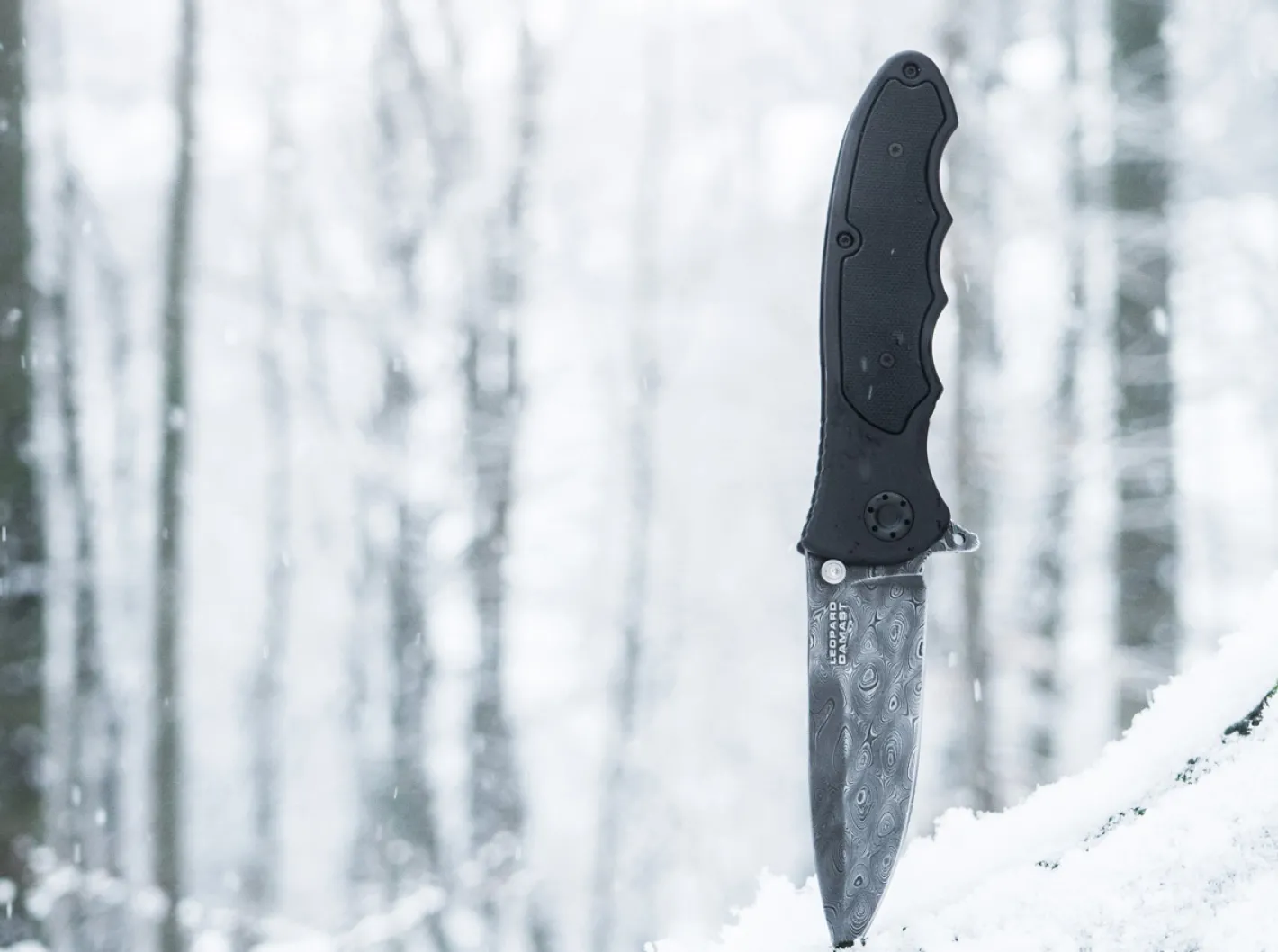 Böker Manufaktur Solingen Leopard-Damast III All Black Schwarz Hot