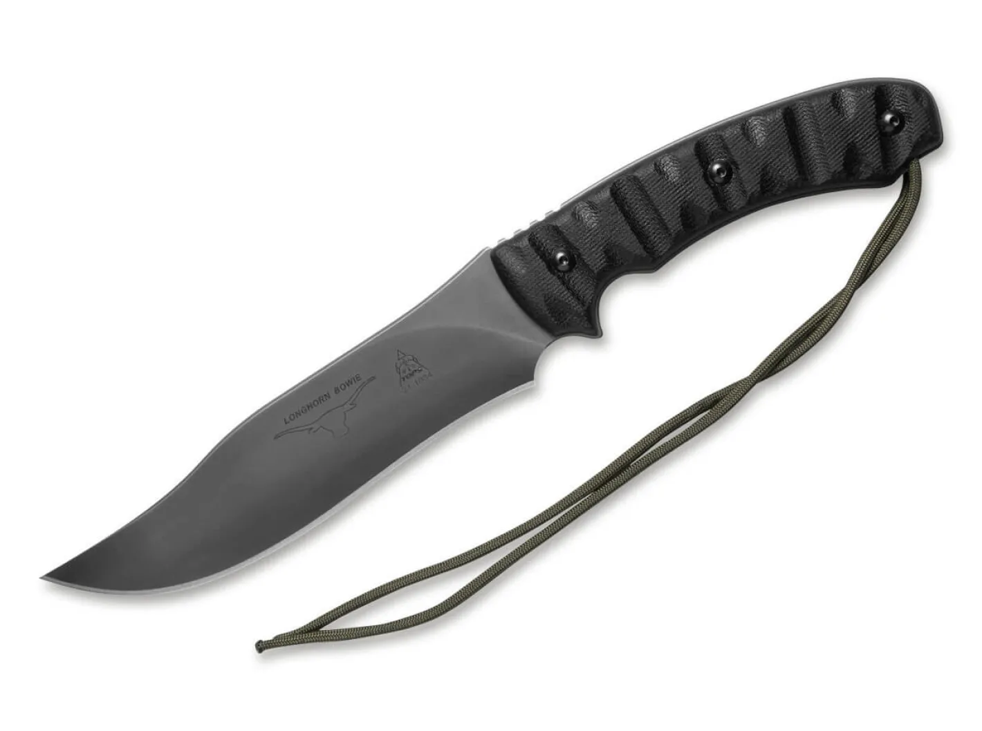 TOPS Knives Longhorn Bowie Schwarz Sale