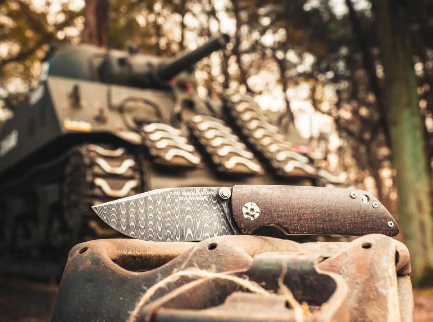 Böker Manufaktur Solingen M4 Sherman-Damast New