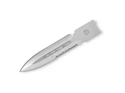 CobraTec Medium CTK-1 Blade Dagger 1-Side Serrated Silber New
