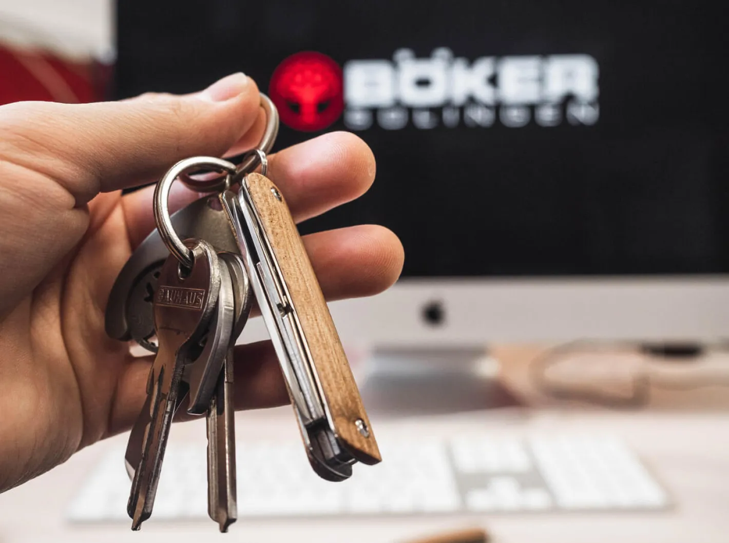 Böker Plus Mini Tech Tool Zebrawood 2 Braun New