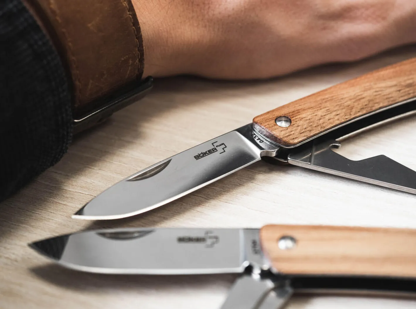 Böker Plus Mini Tech Tool Zebrawood 3 Braun Discount