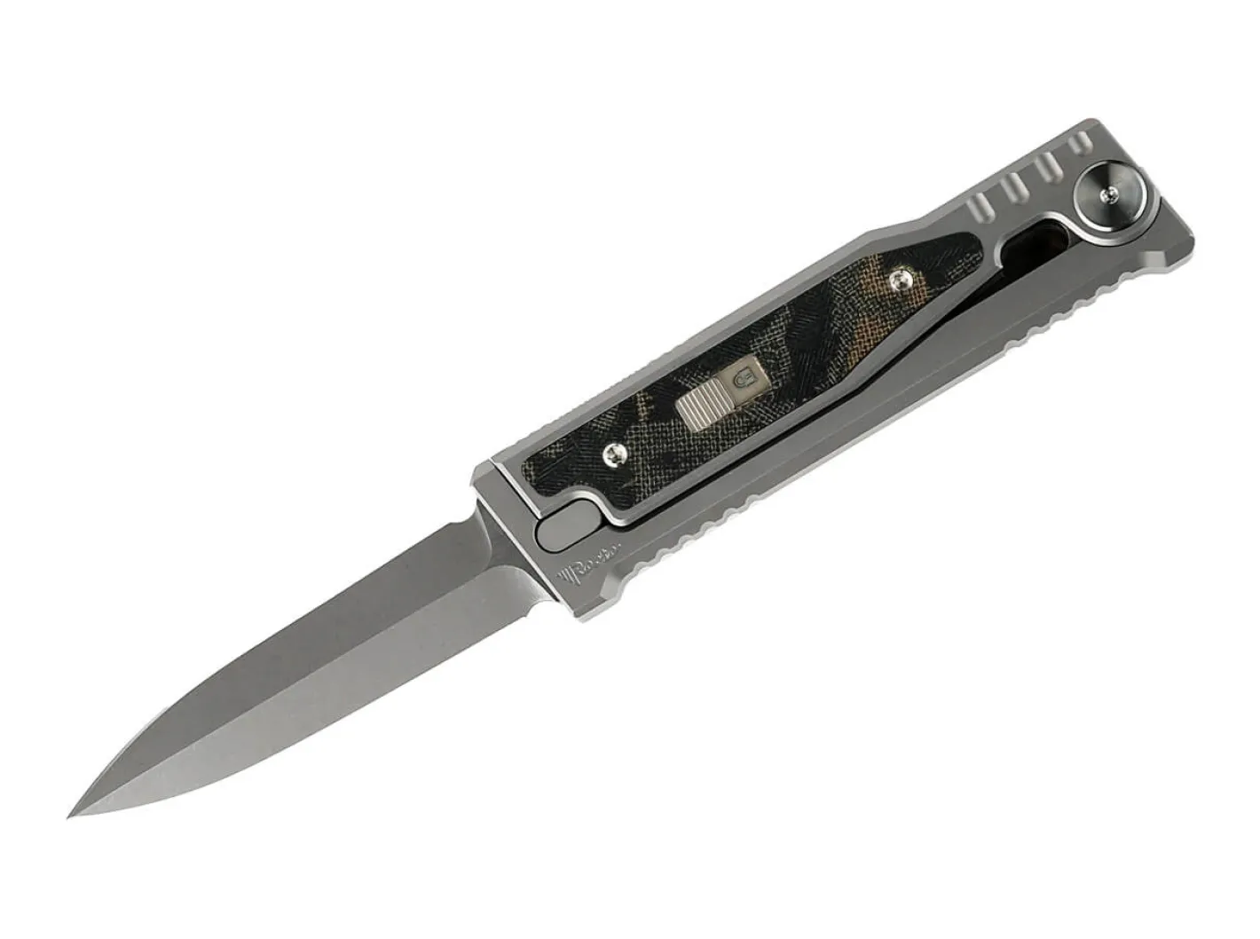 Reate MINI-EXO Burl Linen Micarta Double Edge Mehrfarbig Discount